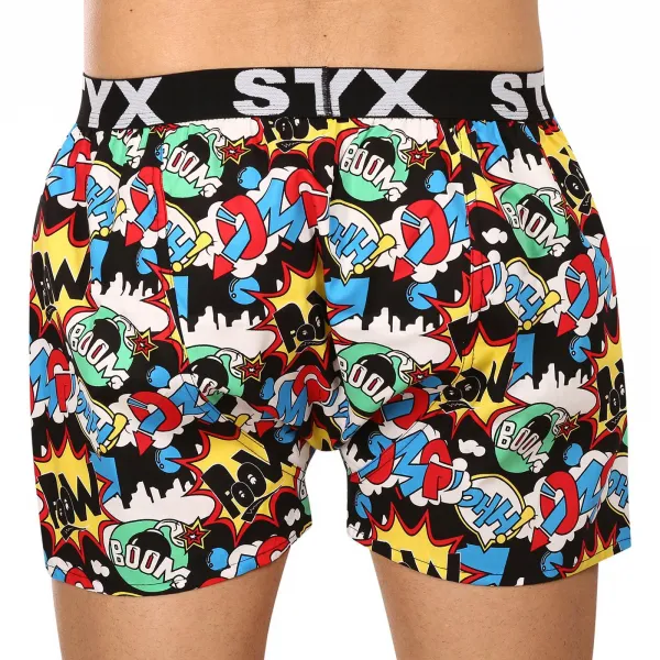 Pánske trenírky Styx art športová guma OMG (B1456) S