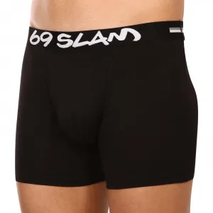 Pánske boxerky 69SLAM fit bamboo plain (MBVPLN-BK) M, trenky