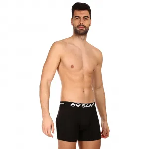 Pánske boxerky 69SLAM fit bamboo plain (MBVPLN-BK) M, trenky