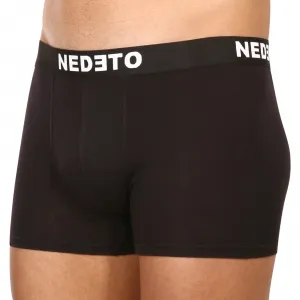 7PACK pánske boxerky Nedeto čierne (7NB001-brand) S, trenky
