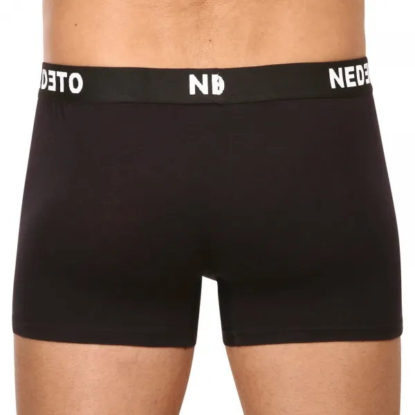 7PACK pánske boxerky Nedeto čierne (7NB001-brand) S, trenky