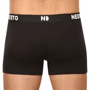 7PACK pánske boxerky Nedeto čierne (7NB001-brand) S, trenky