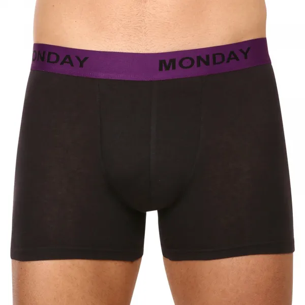 7PACK pánske boxerky Nedeto čierne (7NB001-week) S, trenky