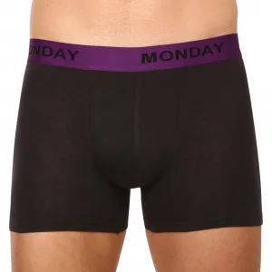 7PACK pánske boxerky Nedeto čierne (7NB001-week) S, trenky