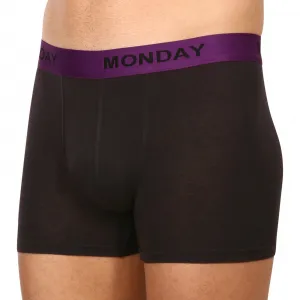 7PACK pánske boxerky Nedeto čierne (7NB001-week) S, trenky