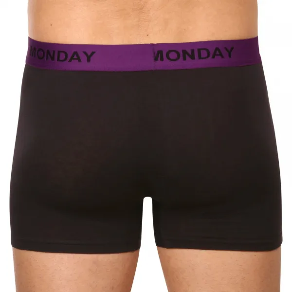 7PACK pánske boxerky Nedeto čierne (7NB001-week) S, trenky