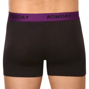 7PACK pánske boxerky Nedeto čierne (7NB001-week) S, trenky