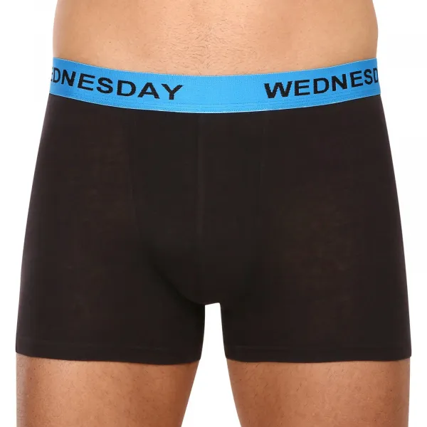 7PACK pánske boxerky Nedeto čierne (7NB001-week) S, trenky