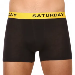 7PACK pánske boxerky Nedeto čierne (7NB001-week) S, trenky