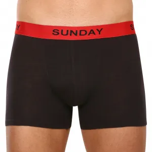7PACK pánske boxerky Nedeto čierne (7NB001-week) S, trenky