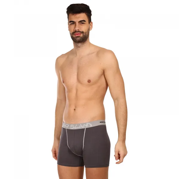 Pánske boxerky 69SLAM fit bamboo plain (MBVPLN-DG) M, trenky