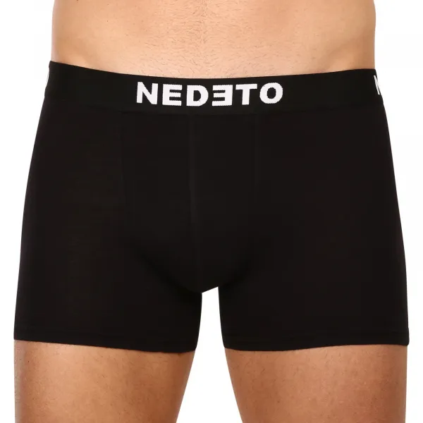 10PACK pánske boxerky Nedeto čierne (10NB001b) S, trenky