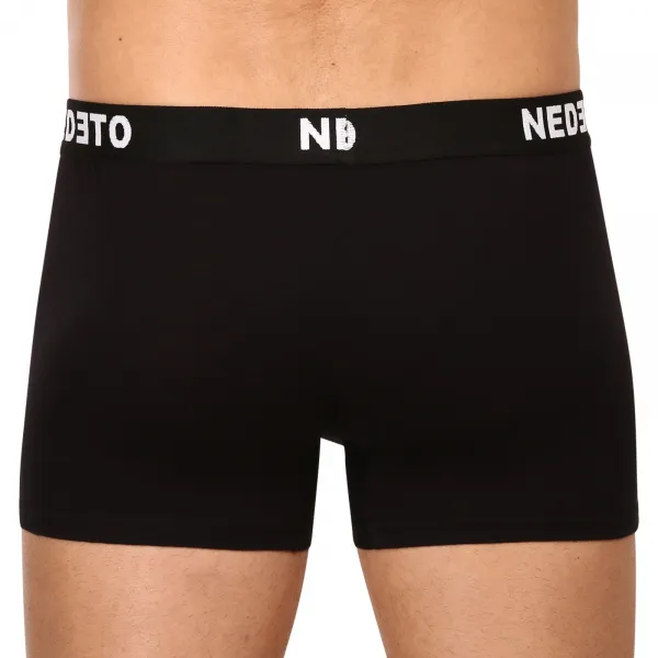 10PACK pánske boxerky Nedeto čierne (10NB001b) S, trenky