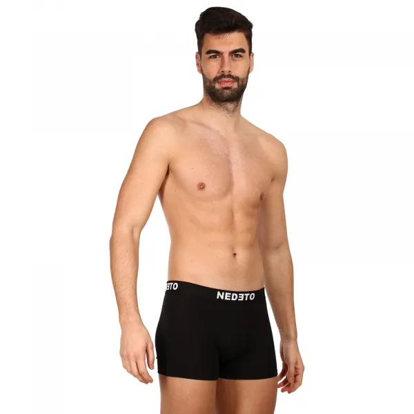 10PACK pánske boxerky Nedeto čierne (10NB001b) S, trenky