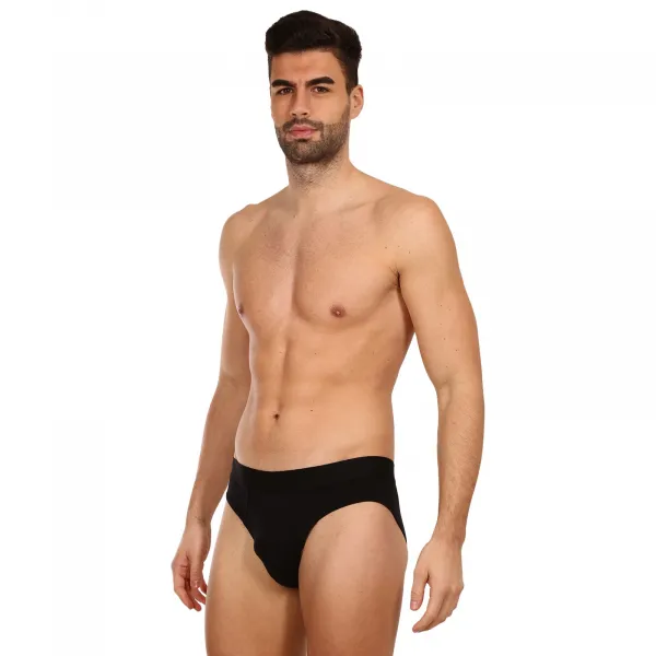 10PACK pánske slipy Nedeto čierne (10NDTS001) S