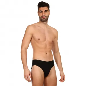 3PACK pánske slipy Nedeto čierne (3NDTS001) S