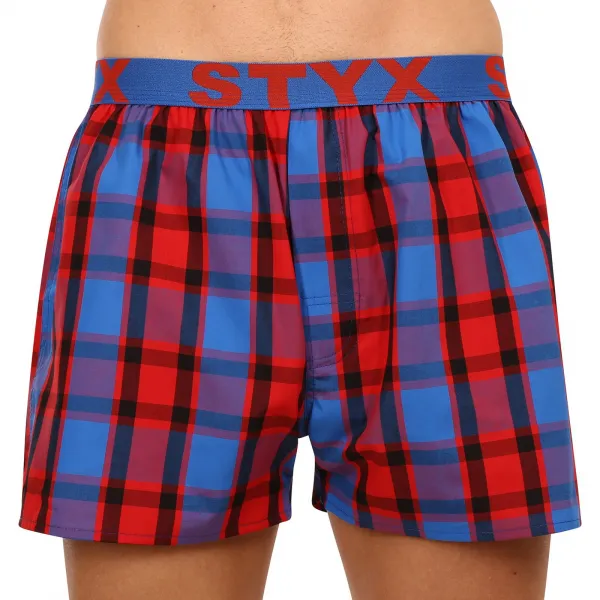 10PACK pánske trenky Styx športová guma viacfarebné (10B0901040) L, trenírky