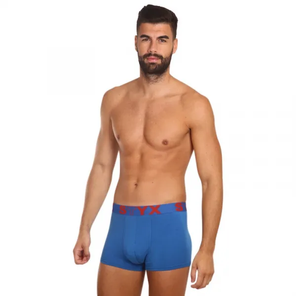 3PACK pánske boxerky Styx športová guma modré (3G96789) M, trenky