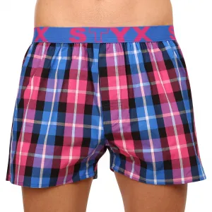 3PACK pánske trenky Styx športová guma viacfarebné (B9313233) S, trenírky