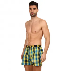 3PACK pánske trenky Styx športová guma viacfarebné (B9313233) S, trenírky