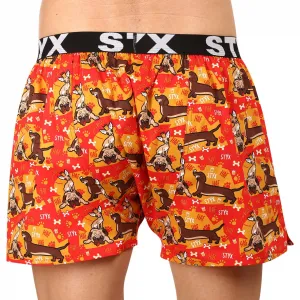 3PACK pánske trenky Styx art športová guma viacfarebné (3B13946) M, trenírky