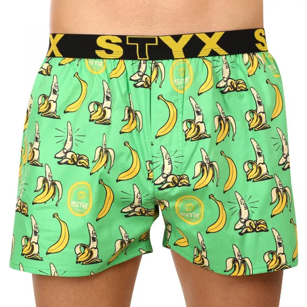 3PACK pánske trenky Styx art športová guma viacfarebné (3B13946) M, trenírky