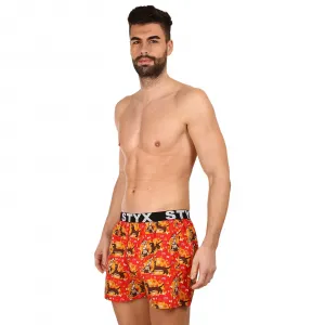 3PACK pánske trenky Styx art športová guma viacfarebné (3B13946) M, trenírky