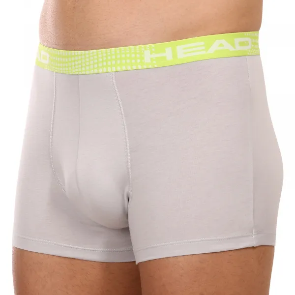 2PACK pánske boxerky HEAD sivé (701221813 002) M, trenky