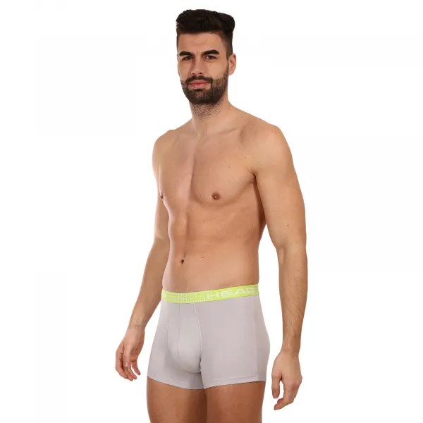 2PACK pánske boxerky HEAD sivé (701221813 002) M, trenky