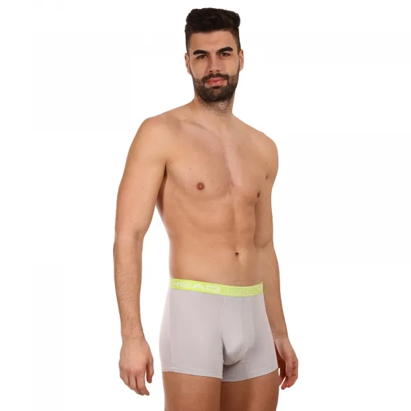 2PACK pánske boxerky HEAD sivé (701221813 002) M, trenky