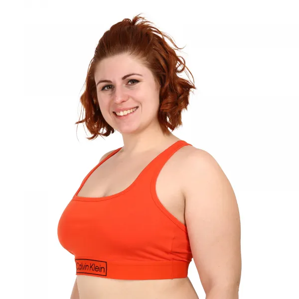 Dámska podprsenka Calvin Klein nadrozmer oranžová (QF6823E-3CI) 3XL
