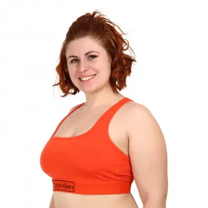 Dámska podprsenka Calvin Klein nadrozmer oranžová (QF6823E-3CI) 3XL