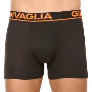 5PACK pánske boxerky Gianvaglia čierne (GVG-5010) M, trenky