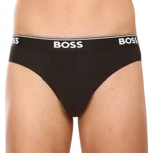 3PACK pánske slipy BOSS čierné (50475273 001) S