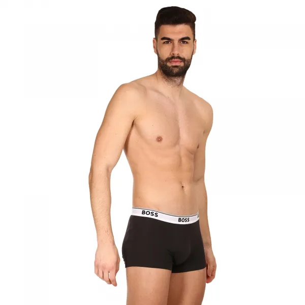 3PACK pánske boxerky BOSS čierné (50475274 994) M, trenky