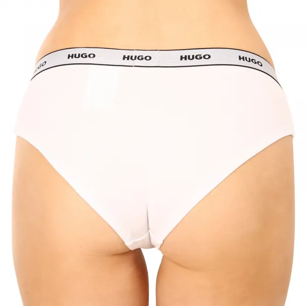 3PACK dámske nohavičky HUGO bielé (50469657 100) M