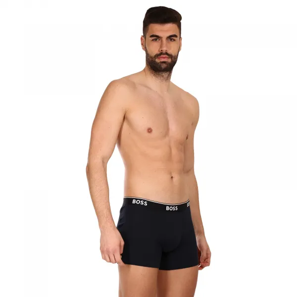 3PACK pánske boxerky BOSS tmavo modré (50475282 480) M, trenky