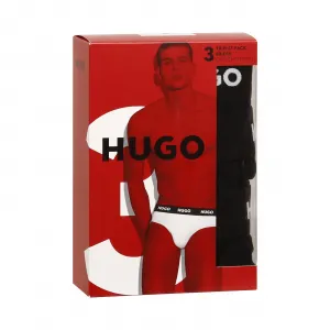 3PACK pánske slipy HUGO čierné (50469763 001) S
