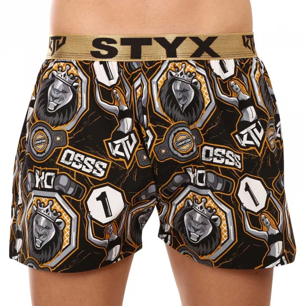 2PACK pánske trenírky Styx art / KTV športová guma (2BT1655) M