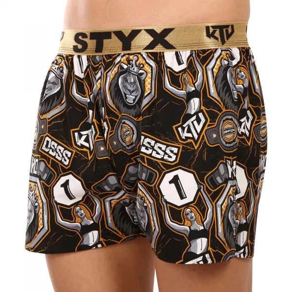 2PACK pánske trenírky Styx art / KTV športová guma (2BT1655) M