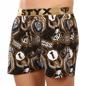 2PACK pánske trenírky Styx art / KTV športová guma (2BT1655) M