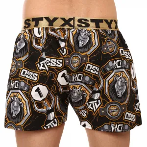 2PACK pánske trenírky Styx art / KTV športová guma (2BT1655) M