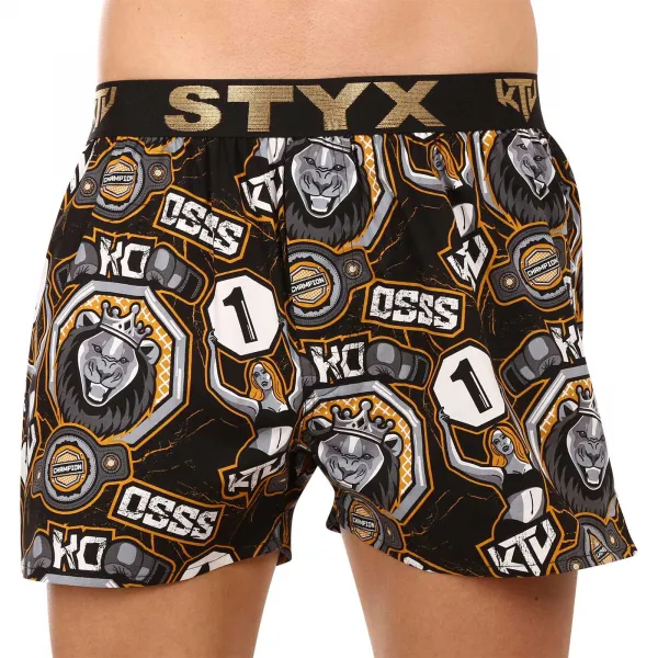 2PACK pánske trenírky Styx art / KTV športová guma (2BT1655) M