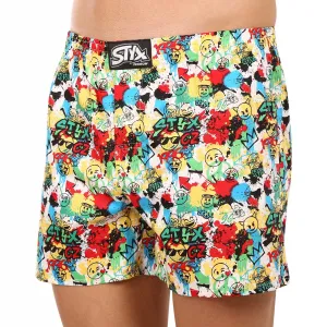 Pánske trenírky Styx premium art klasická guma emoji (AP954) S