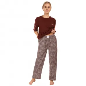 Dámske pyžamo Calvin Klein hnědé (QS6976E-CD1) M