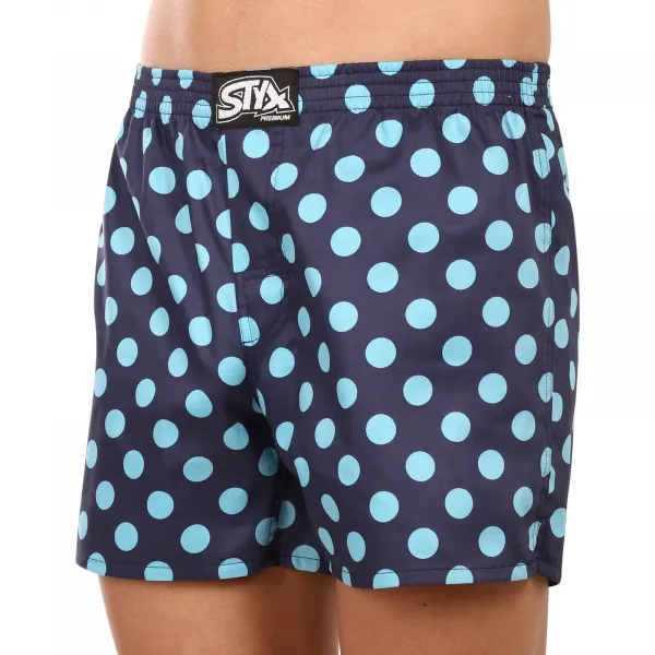 Pánske trenírky Styx premium art klasická guma bodky (AP1053) S
