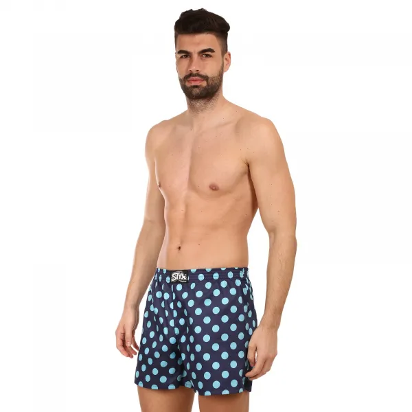 Pánske trenírky Styx premium art klasická guma bodky (AP1053) S