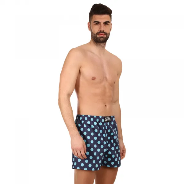 Pánske trenírky Styx premium art klasická guma bodky (AP1053) S