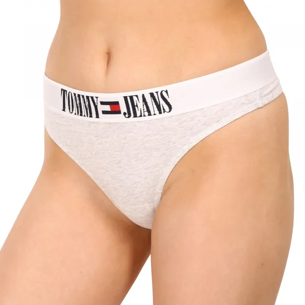 Dámske tangá Tommy Hilfiger sivé (UW0UW04209 PJ4) M
