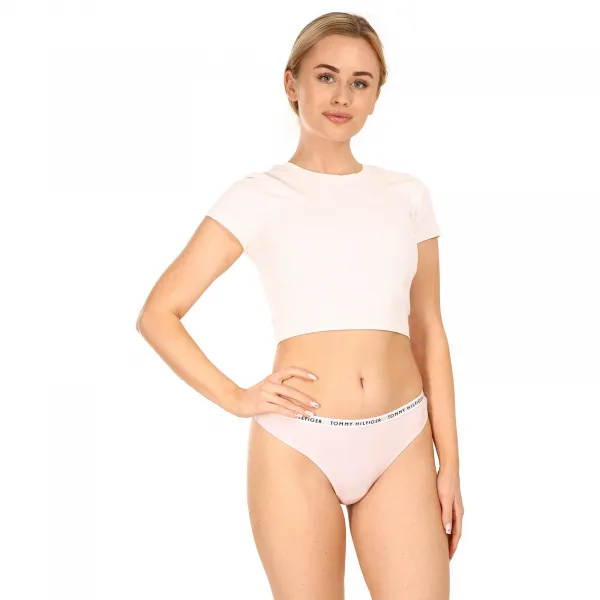 3PACK dámske tangá Tommy Hilfiger viacfarebná (UW0UW04558 0Y3) M